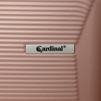 detail Cardinal Logo βαλίτσα ροζ